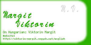 margit viktorin business card